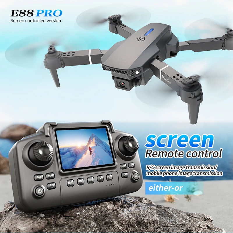 طائرة بدون طيار احترافية E88 P - مراجعة Rc Helicopter Case وسعره
